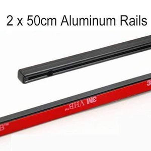 Planet Gates 50cm Aluminum 50cm 70cm Aluminum Plastic rails for Car Window Curtians  (No curtains)