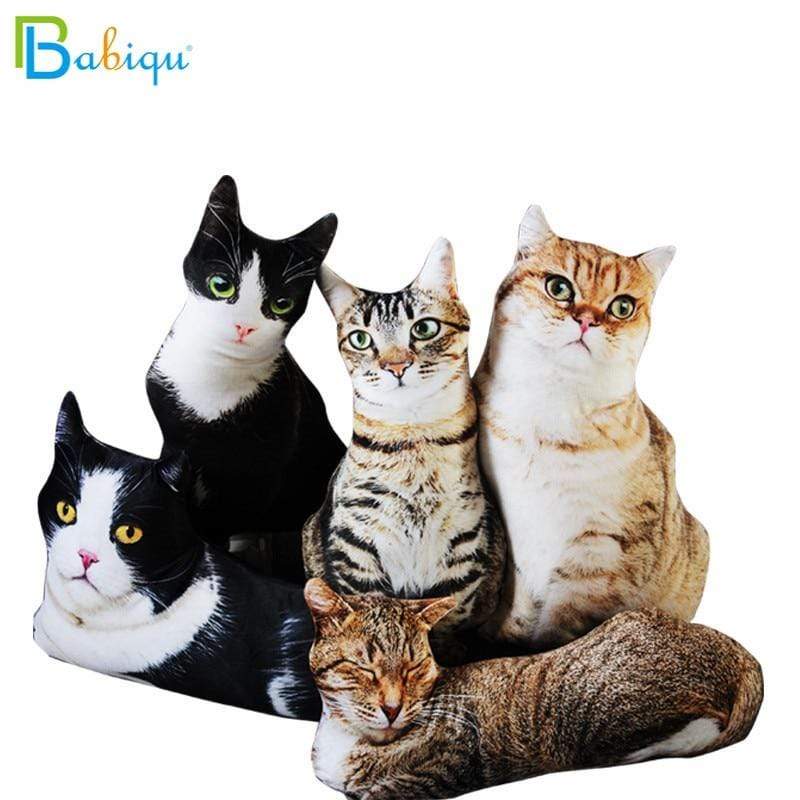 Planet Gates 50cm Cute Lifelike 3D Cat Plush Toys Stuffed Soft Animal Doll Simulation Sleep Pillow Sofa Cushion Cartoon Doll Home Decor Gift