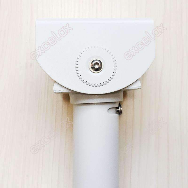 Planet Gates 50cm J Type Pendant Ceiling Mount CCTV Housing Bracket Cable Protection Aluminum Alloy Indoor Outdoor Security Camera Support