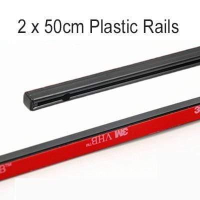 Planet Gates 50cm Plastic 50cm 70cm Aluminum Plastic rails for Car Window Curtians  (No curtains)