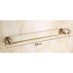 Planet Gates 50cm Towel Bar Bathroom hardware set Antique Brass Carved Bathroom Products wall mounted brass Bathroom Accessories set shelf towel rack A2D