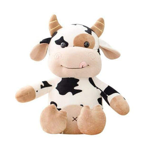 Planet Gates 50cm / white Plush Cow Toy Cute Cattle Plush Stuffed Animals Cattle Soft Doll Kids Toys Birthday Gift for Children