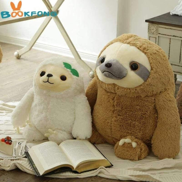 Planet Gates 50cm white Simulation Sloth Baby Doll Lifelike Sloth Plush Toys Stuffed Dolls Kids Toys Lovely Doll Girlfriend Best Gifts Brinquedos