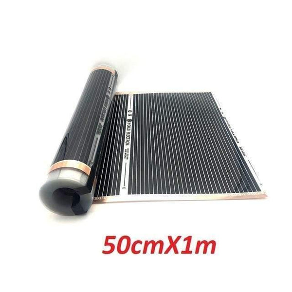 Planet Gates 50cmX1m All Sizes 220w/m2 Carbon Infrared Underfloor Heating Film AC220V Korea Warm Mat