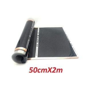 Planet Gates 50cmX2m All Sizes 220w/m2 Carbon Infrared Underfloor Heating Film AC220V Korea Warm Mat