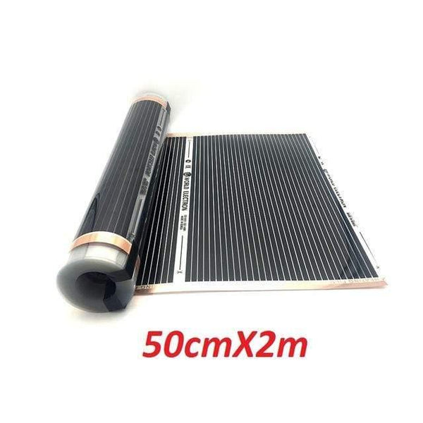 Planet Gates 50cmX2m All Sizes 220w/m2 Carbon Infrared Underfloor Heating Film AC220V Korea Warm Mat