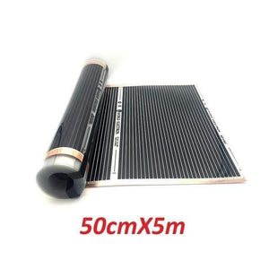 Planet Gates 50cmX5m All Sizes 220w/m2 Carbon Infrared Underfloor Heating Film AC220V Korea Warm Mat