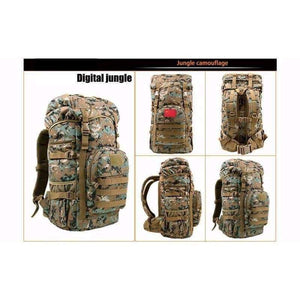 Planet Gates 50L Outdoor Sports Bag Camping Travel Hiking Climbing Pack Multifunction Military Tactical Backpack with MOLLE Bag CWYA85