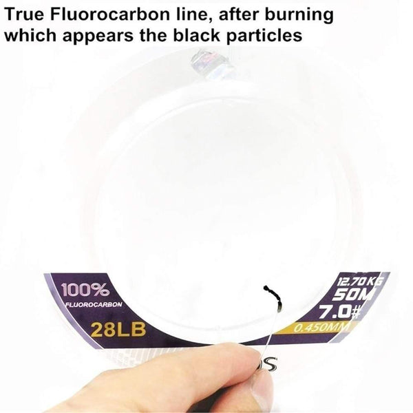 Planet Gates 50M 100M 100% Super Strong True Fluorocarbon Fishing Line Monofilament Leader Carbon Fiber Fly Fishing Fluorocarbon Line