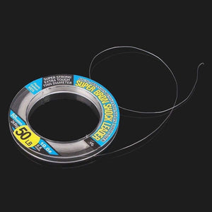 Planet Gates 50M 10LB-50LB 100% Fluoro Carbon Super Bron Shock Leader Line Bass Lure Fishing Line Wear Resisting  Linha De Pesca