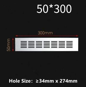 150mm 200mm 250mm 300mm rectangular aluminum alloy ventilation grille cover wardrobe Shoe cabinet wall hole ventilation grille