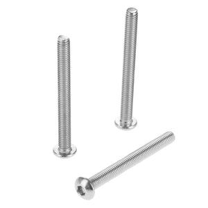 50Pc Stainless Steel Screws Hex Socket Round Head M3 Screw Bolt Furniture Fastener M3*4mm/5mm/10mm/12mm/14mm/16mm/20mm/30mm