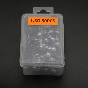 Planet Gates 50pcs 1.5g 50pcs Jig Head Fishhooks Carbon Steel Fishing Hook 1-20g Lead Jig Hooks For Soft Lure Fishing Accessories YG24