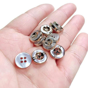 Planet Gates 50pcs/100pcs/200pcs 11mm 4 Holes Resin Buttons Shirt  Apparel Sewing Accessories DIY Crafts