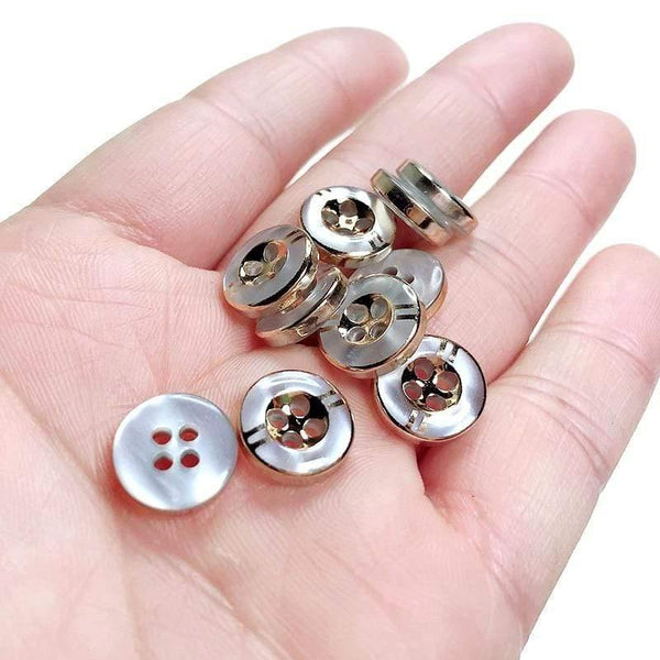 Planet Gates 50pcs/100pcs/200pcs 11mm 4 Holes Resin Buttons Shirt  Apparel Sewing Accessories DIY Crafts