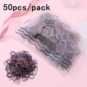 1000pcs/Pack Girls Colorful Small Disposable Rubber Bands Kids Ponytail Holder Elastic Hair Bands Ties Fashion Hair Accessories