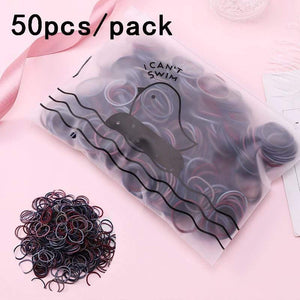 1000pcs/Pack Girls Colorful Small Disposable Rubber Bands Kids Ponytail Holder Elastic Hair Bands Ties Fashion Hair Accessories