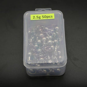 Planet Gates 50pcs 2.5g 50pcs Jig Head Fishhooks Carbon Steel Fishing Hook 1-20g Lead Jig Hooks For Soft Lure Fishing Accessories YG24