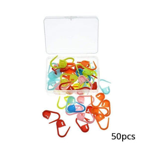 Planet Gates 50pcs 20-120pcs Knitting Holder Needle Plastic Stitch Markers DIY Needle Arts Craft Locking Stitch Grooved Cable Stitch Holder Sewing