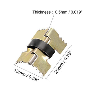 50pcs 20/30/29mm Length Spring Loaded Hinges for Glasses Case Jewelry Wooden Box, Cabinet Doors,with Spring Steel