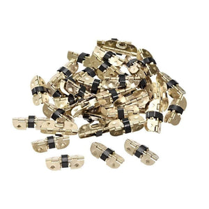 50pcs 20/30/29mm Length Spring Loaded Hinges for Glasses Case Jewelry Wooden Box, Cabinet Doors,with Spring Steel