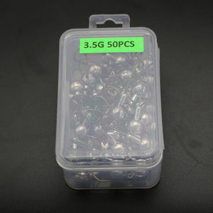 Planet Gates 50pcs 3.5g 50pcs Jig Head Fishhooks Carbon Steel Fishing Hook 1-20g Lead Jig Hooks For Soft Lure Fishing Accessories YG24