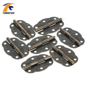 50pcs 30*22mm Antique Hinge Metal Printing Small Wooden Gift Box Hinge 6 Small Holes Box Hinge