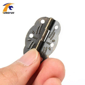 50pcs 30*22mm Antique Hinge Metal Printing Small Wooden Gift Box Hinge 6 Small Holes Box Hinge