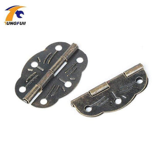 50pcs 30*22mm Antique Hinge Metal Printing Small Wooden Gift Box Hinge 6 Small Holes Box Hinge