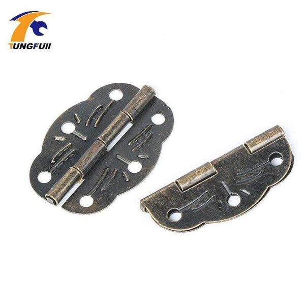 50pcs 30*22mm Antique Hinge Metal Printing Small Wooden Gift Box Hinge 6 Small Holes Box Hinge