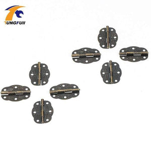 50pcs 30*22mm Antique Hinge Metal Printing Small Wooden Gift Box Hinge 6 Small Holes Box Hinge