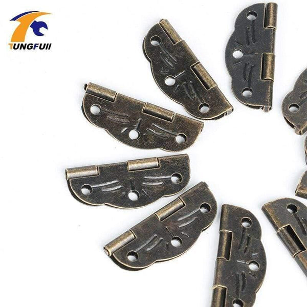 50pcs 30*22mm Antique Hinge Metal Printing Small Wooden Gift Box Hinge 6 Small Holes Box Hinge