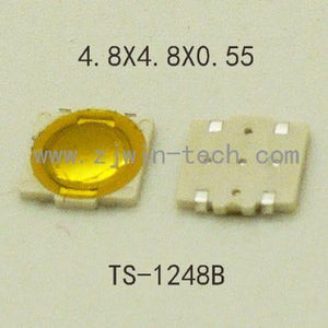 Planet Gates 50PCS 4.8X4.8X0.55MM Super Tiny Momentary Tact Button Key Button Push Button For Phone Screen Micro Switch