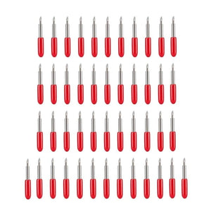 Planet Gates 50Pcs 45 degree 1 set Roland Cricut Plotter Blade 30/45/60 Degrees Knife Cutter Blades Vinyl Cutter Offset Knife Replacement Carving Tool
