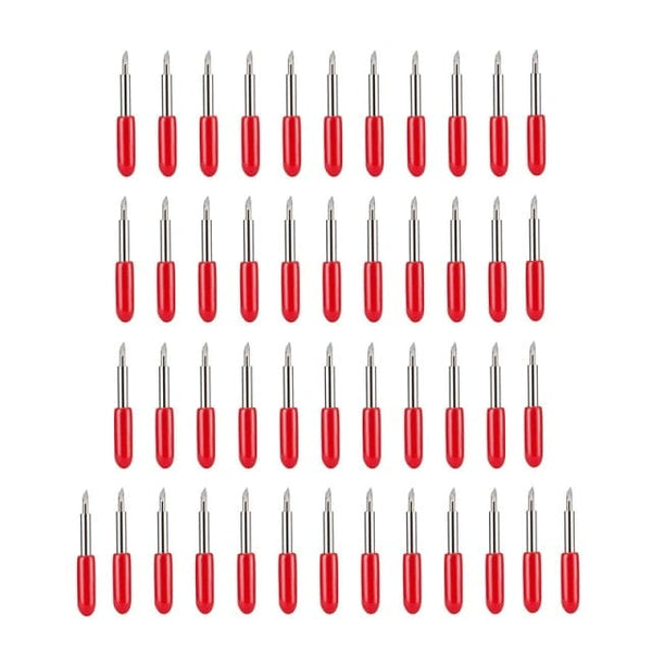 Planet Gates 50Pcs 45 degree 1 set Roland Cricut Plotter Blade 30/45/60 Degrees Knife Cutter Blades Vinyl Cutter Offset Knife Replacement Carving Tool