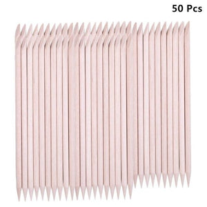 Planet Gates 50pcs 50/100/200 Pcs Nail Art Design Orange Wood Stick Sticks Cuticle Pusher Remover Manicure Pedicure Care Professional Nail Art Tool