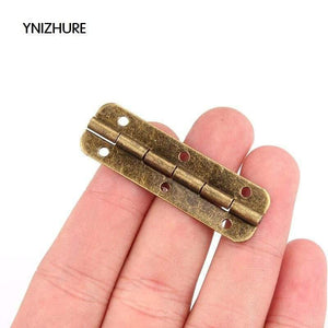 50pcs 50*15mm  Limited Top Fashion Furniture Hinges Blum  Antique Wooden Gift Box Hinge 6 Hole Hinges For Jewelry Boxes