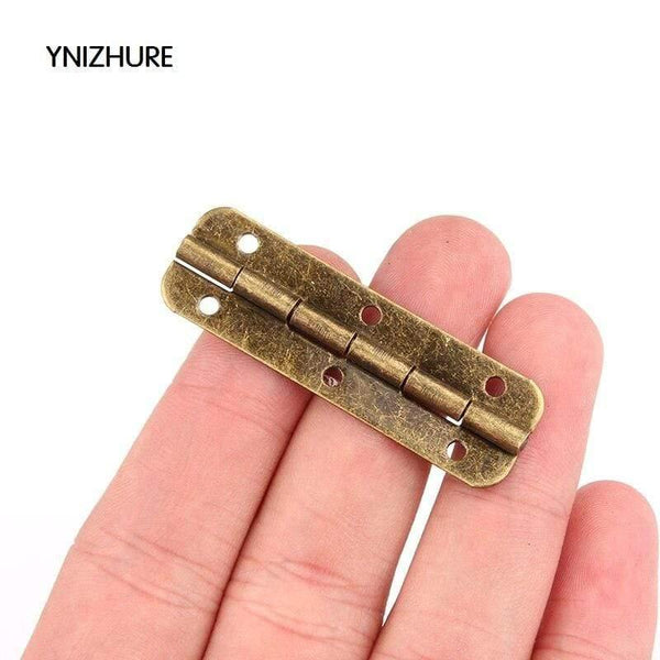 50pcs 50*15mm  Limited Top Fashion Furniture Hinges Blum  Antique Wooden Gift Box Hinge 6 Hole Hinges For Jewelry Boxes