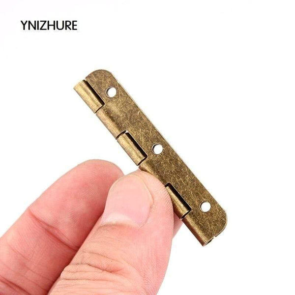 50pcs 50*15mm  Limited Top Fashion Furniture Hinges Blum  Antique Wooden Gift Box Hinge 6 Hole Hinges For Jewelry Boxes