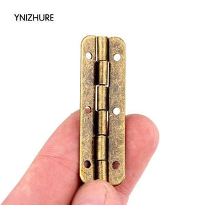 50pcs 50*15mm  Limited Top Fashion Furniture Hinges Blum  Antique Wooden Gift Box Hinge 6 Hole Hinges For Jewelry Boxes