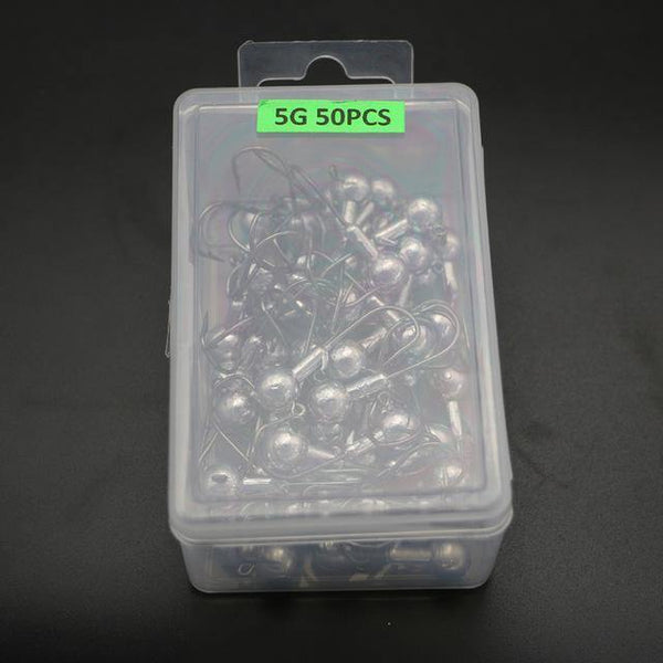 Planet Gates 50pcs 5g 50pcs Jig Head Fishhooks Carbon Steel Fishing Hook 1-20g Lead Jig Hooks For Soft Lure Fishing Accessories YG24