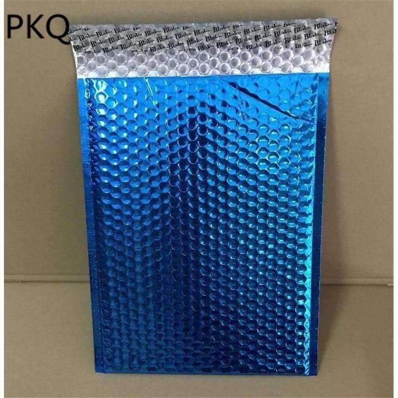 Planet Gates 50PCS Aluminium Foil Bubble Envelopes Bags Blue Mailers Padded Shipping Envelope With Bubble Mailing Bag Business Supplies