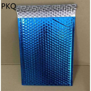 Planet Gates 50PCS Aluminium Foil Bubble Envelopes Bags Blue Mailers Padded Shipping Envelope With Bubble Mailing Bag Business Supplies