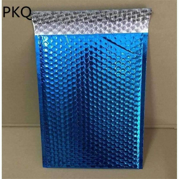 Planet Gates 50PCS Aluminium Foil Bubble Envelopes Bags Blue Mailers Padded Shipping Envelope With Bubble Mailing Bag Business Supplies