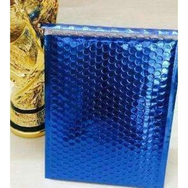 Planet Gates 50PCS Aluminium Foil Bubble Envelopes Bags Blue Mailers Padded Shipping Envelope With Bubble Mailing Bag Business Supplies