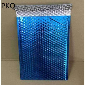 Planet Gates 50PCS Aluminium Foil Bubble Envelopes Bags Blue Mailers Padded Shipping Envelope With Bubble Mailing Bag Business Supplies
