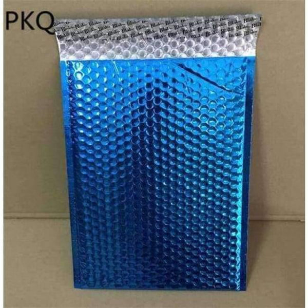 Planet Gates 50PCS Aluminium Foil Bubble Envelopes Bags Blue Mailers Padded Shipping Envelope With Bubble Mailing Bag Business Supplies
