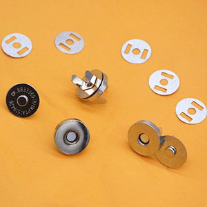 Planet Gates 50pcs Bronze Silver Metal Magnet Button For Diy Bags Snaps Buttons Clasp Fastener Snap Button Sewing Accessories 14*3.5mm