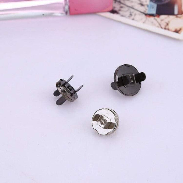 Planet Gates 50pcs Bronze Silver Metal Magnet Button For Diy Bags Snaps Buttons Clasp Fastener Snap Button Sewing Accessories 14*3.5mm