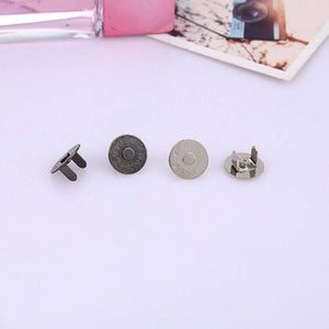 Planet Gates 50pcs Bronze Silver Metal Magnet Button For Diy Bags Snaps Buttons Clasp Fastener Snap Button Sewing Accessories 14*3.5mm